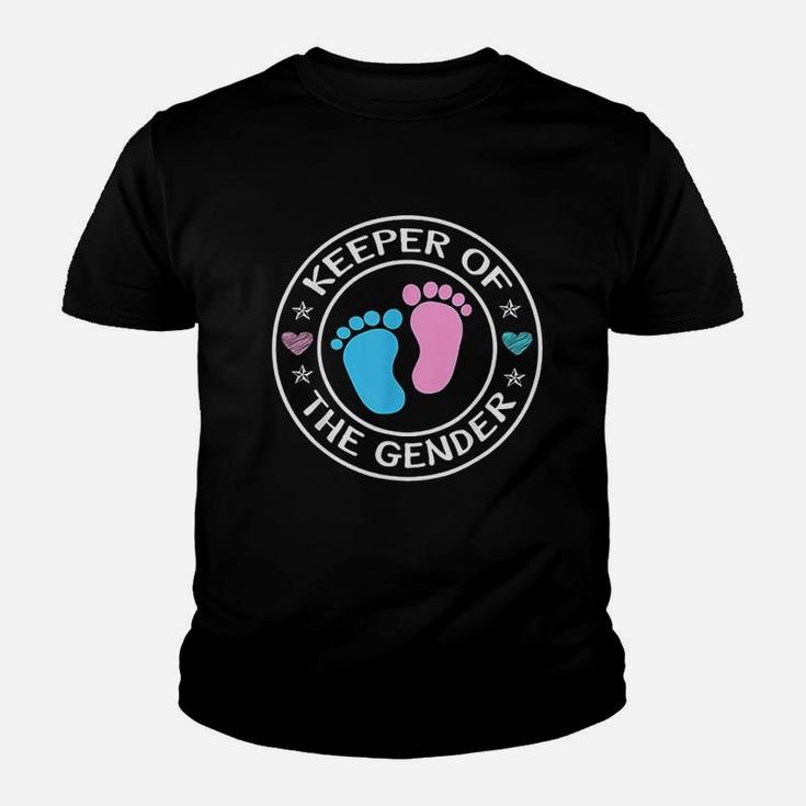 Keeper Of Gender Reveal Party Idea Baby Announcement Youth T-shirt