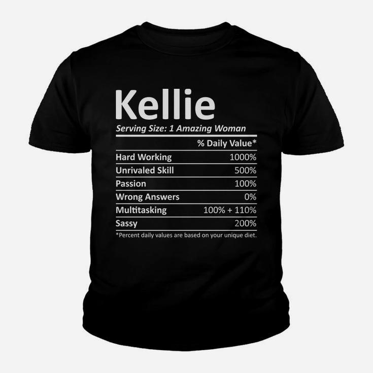 Kellie Nutrition Personalized Name Funny Christmas Gift Idea Youth T-shirt