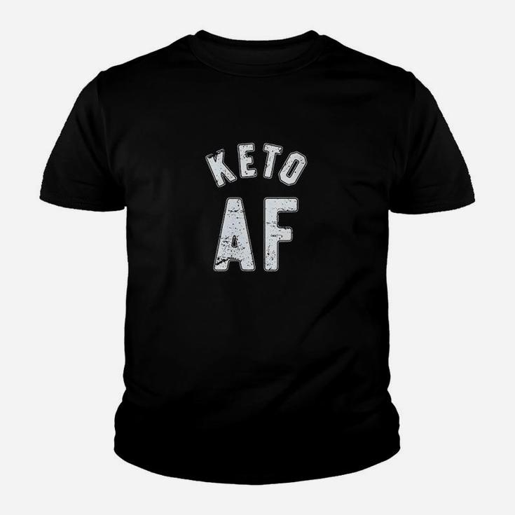Keto Af  Funny Keto  Ketosis Diet Ketones Youth T-shirt