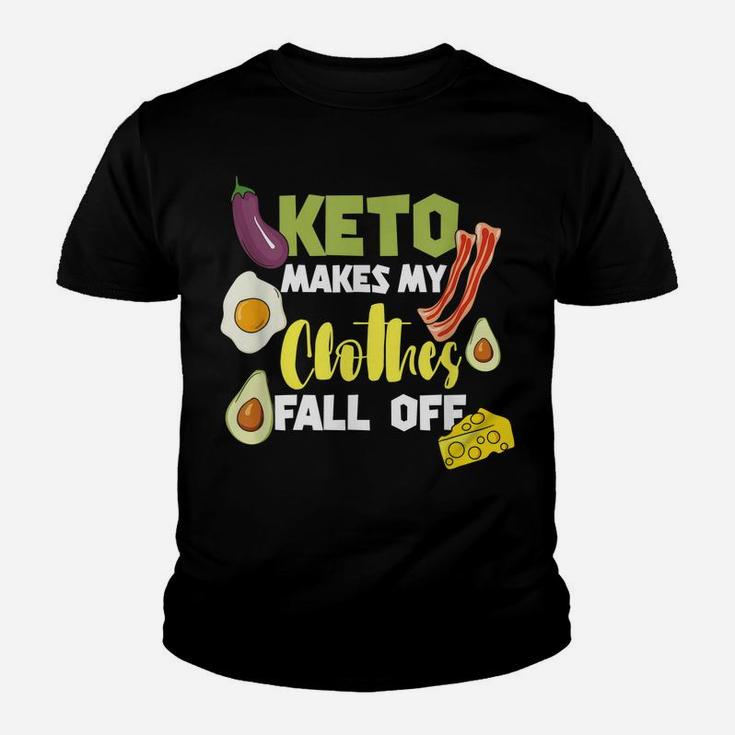 Keto Makes My Clothes Fall Off Clothing Keto Diet Youth T-shirt