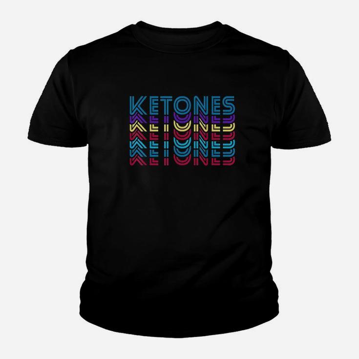 Ketones Retro Vintage Funny Keto Ketogenic Diet Foodie Youth T-shirt