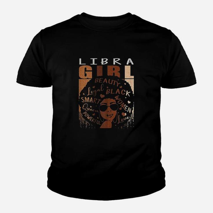 Ki Libra Queen Birthday Zodiac Costume Black Woman Gift Youth T-shirt
