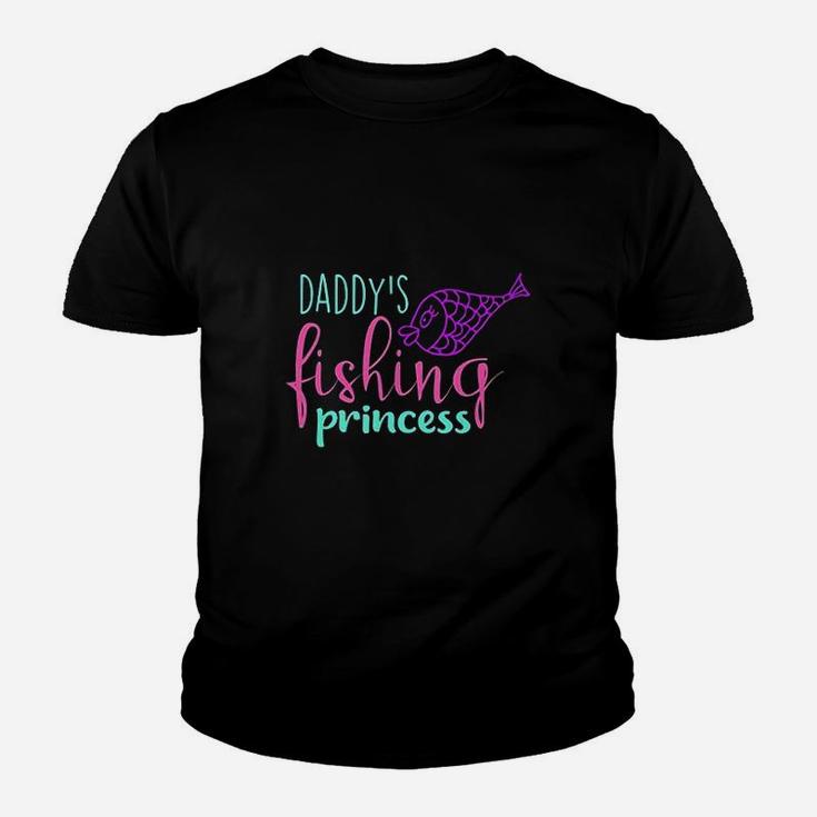 Kids Daddys Fishing Princess Youth T-shirt