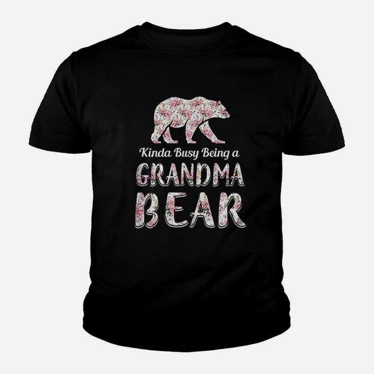 Kinda Busy Being A Grandmabear Youth T-shirt