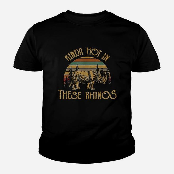 Kinda Hot In These Rhinos Vintage Youth T-shirt