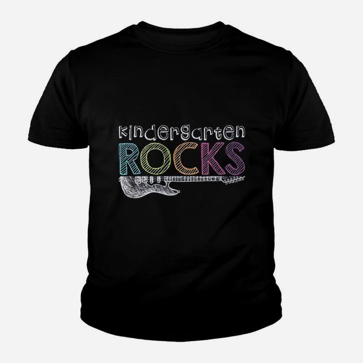 Kindergarten Rocks With Guitar Youth T-shirt