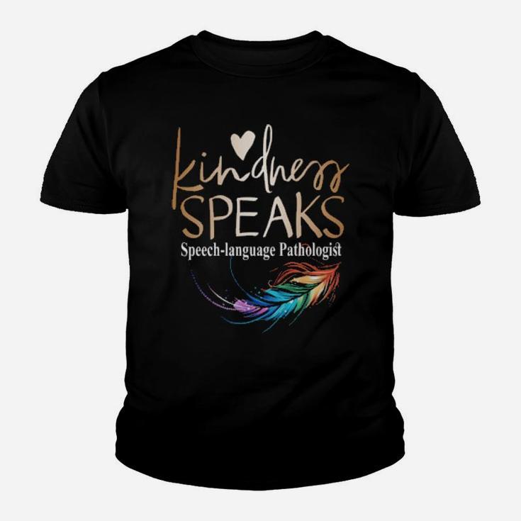 Kindness Speaks Feathers Lgbt Youth T-shirt