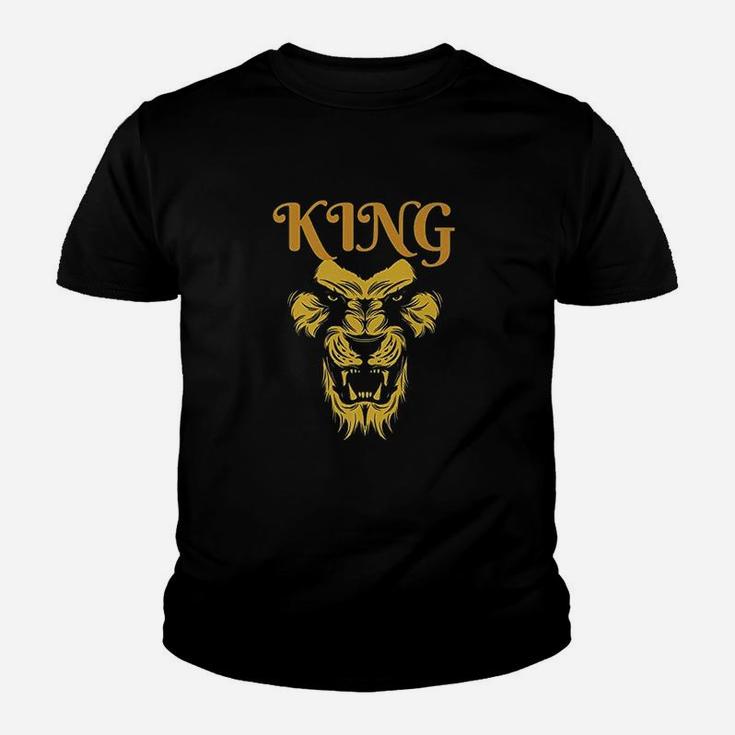King Lion Gold Print Youth T-shirt