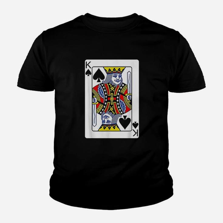King Of Spades Playing Card Youth T-shirt