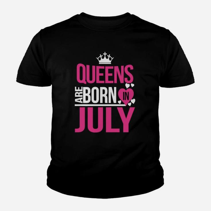 Königin Werden Im Juli- Geboren Kinder T-Shirt