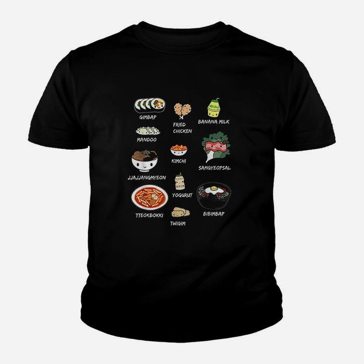 Korean Food Bibimbap And Korean Youth T-shirt