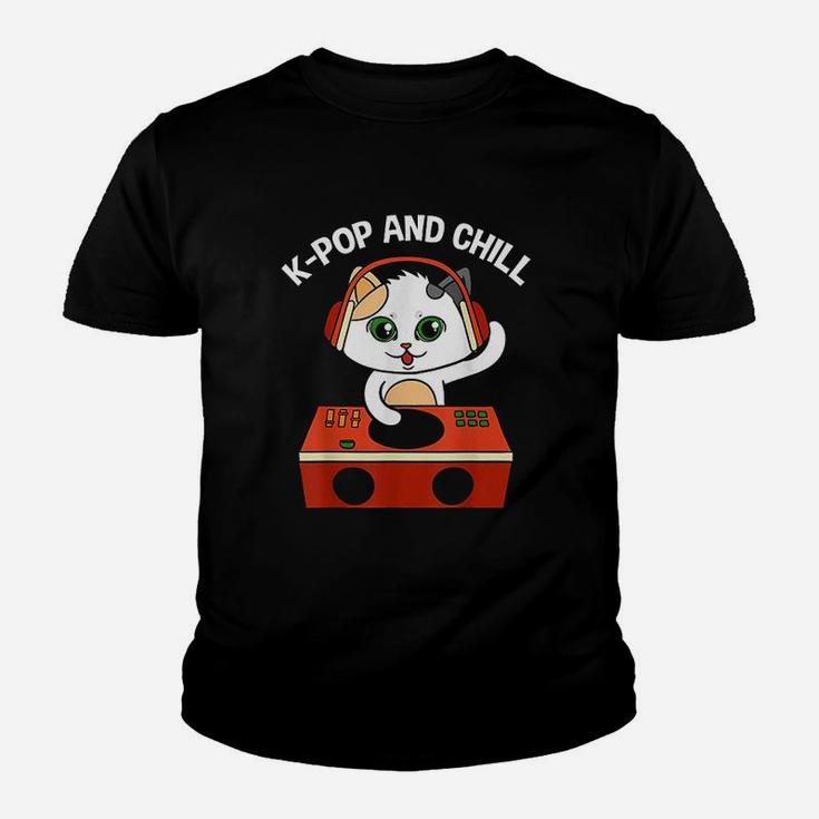 Kpop And Chill Dj Cat Party Youth T-shirt