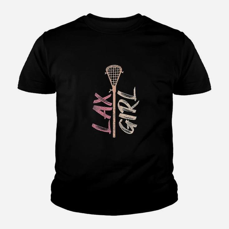 Lacrosse Lax Girl Player Mom Youth T-shirt