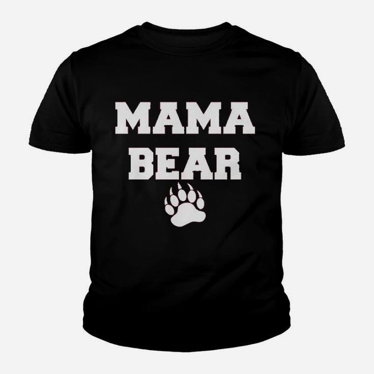 Ladies Mama Bear Cute Mom Game Youth T-shirt
