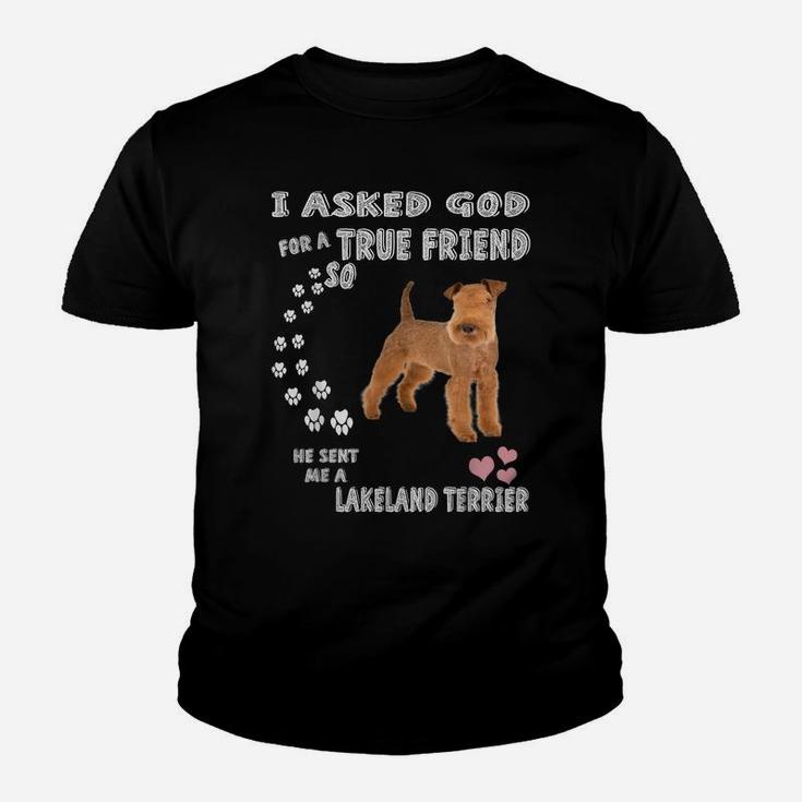 Lakies Dogs Quote Mom Dog Dad Costume, Cute Lakeland Terrier Youth T-shirt
