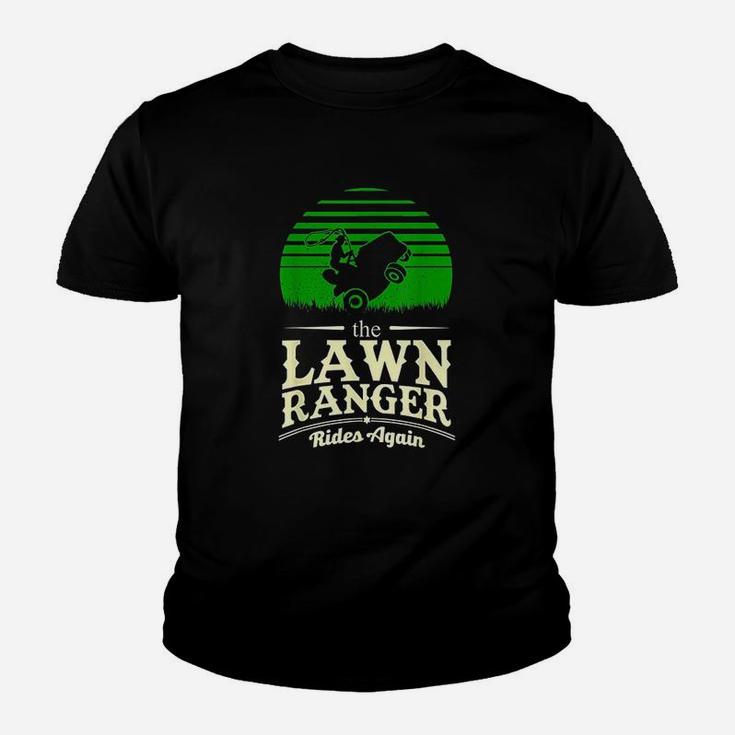 Lawn Ranger Grass Lawn Mower Cut Man Landscaper Youth T-shirt