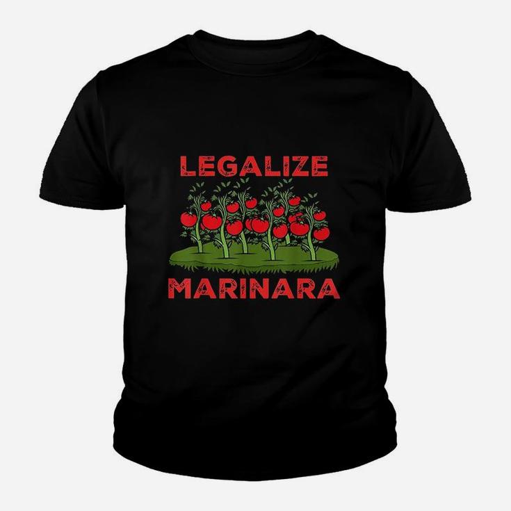 Legalize Marinara Sauce Italian Food Humor Youth T-shirt