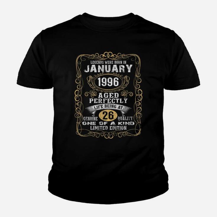 Legend Born In January 1996 26 Year Old 26Th Birthday Gift Youth T-shirt