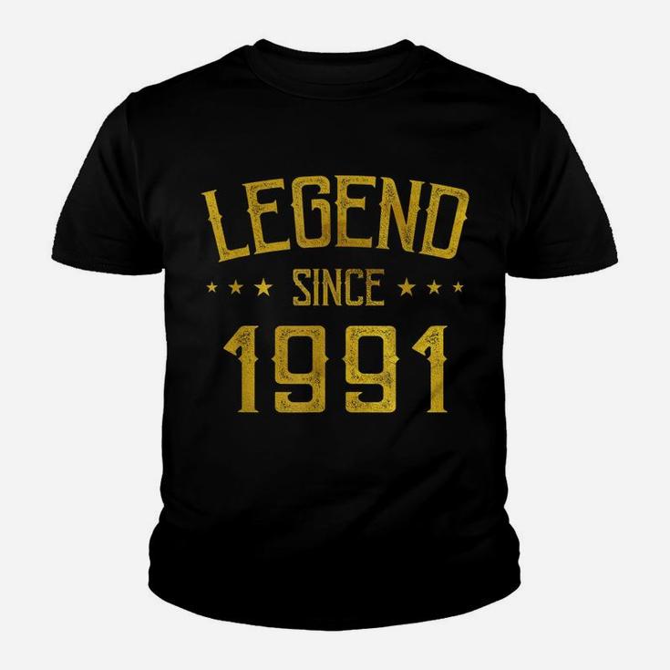Legend Since 1991 Vintage 28 Yrs Old Bday 28Th Birthday Tee Youth T-shirt