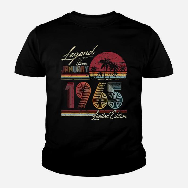 Legend Since January 1965 55Th Birthday Gift 55 Years Old Youth T-shirt