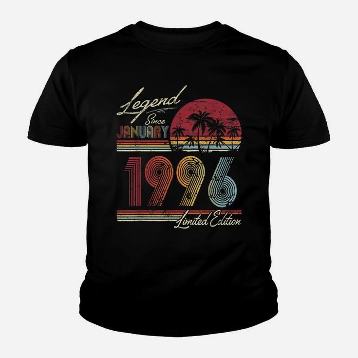 Legend Since January 1996 24Th Birthday Gift 24 Years Old Youth T-shirt