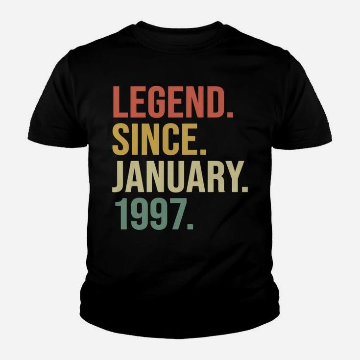 Legend Since January 1997, 23 Years Old, 23Rd Birthday Gift Youth T-shirt