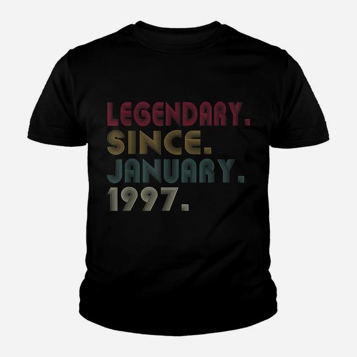 Legendary Since January 1997 25Th Birthday 25 Years Gifts Youth T-shirt