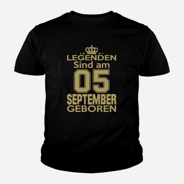 Legenden Sind Am 05 September Geboren Kinder T-Shirt