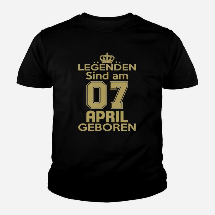 Legenden Sind Am 07 April Geboren Kinder T-Shirt