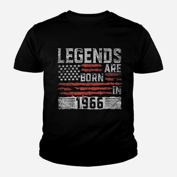 Legends Born In 1966  55Th Birthday Youth T-shirt