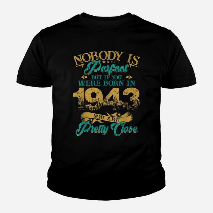 Legends Vintage Made In 1943 76Th Birthday Gift 76 Years Old Youth T-shirt