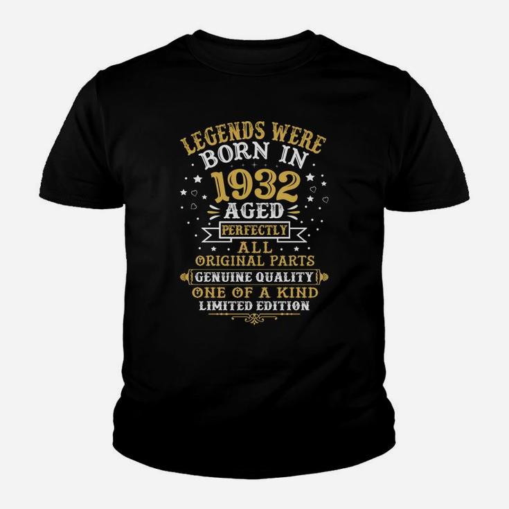 Legends Were Born In 1932 89 Years Old 89Th Birthday Gift Youth T-shirt