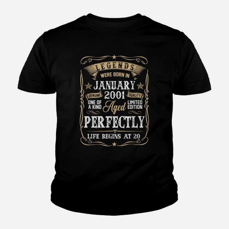 Legends Were Born In January 2001 20Th Birthday Gift Youth T-shirt