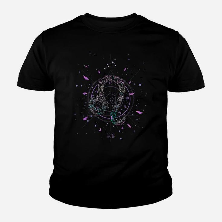 Leo Zodiac Sign Floral Flower July August Birthday Youth T-shirt