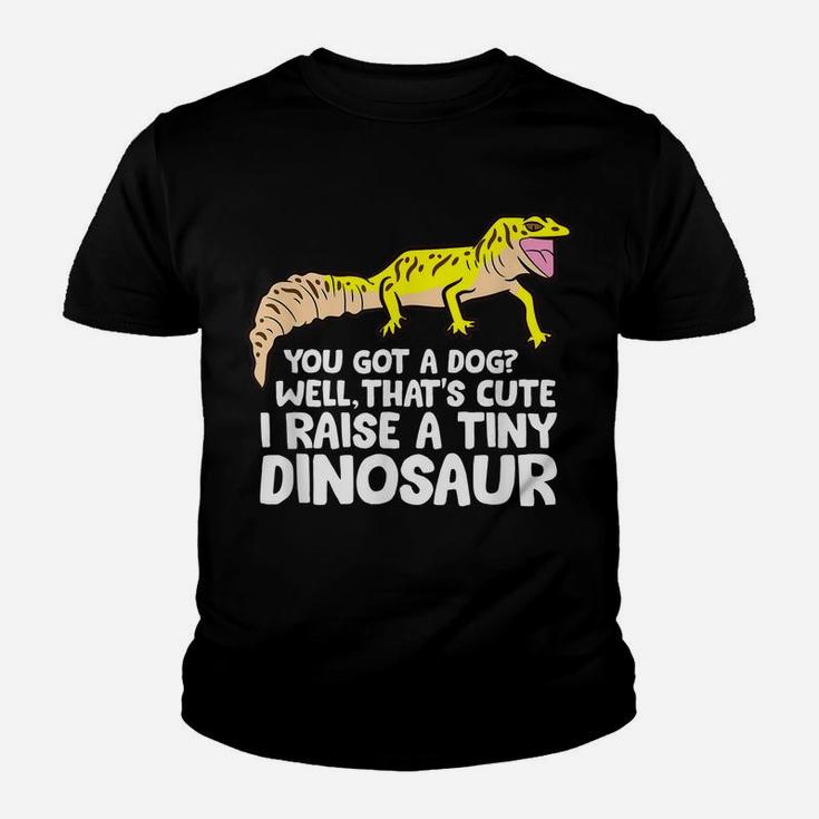 Leopard Gecko Owner Gift I Raise A Tiny Leopard Gecko Youth T-shirt