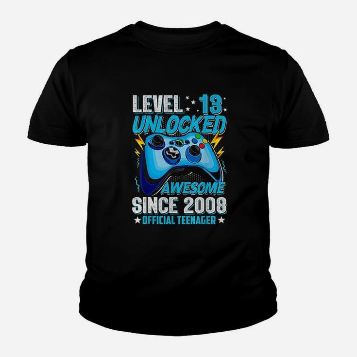 Level 13 Unlocked Official Teenager 13Th Birthday Youth T-shirt