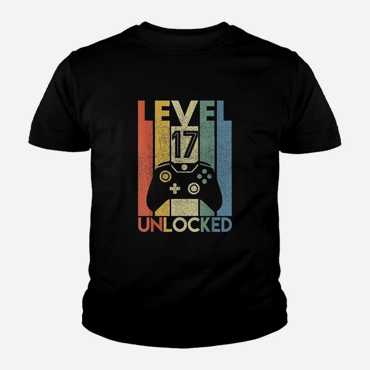 Level 17 Unlocked  Video Gamer Youth T-shirt