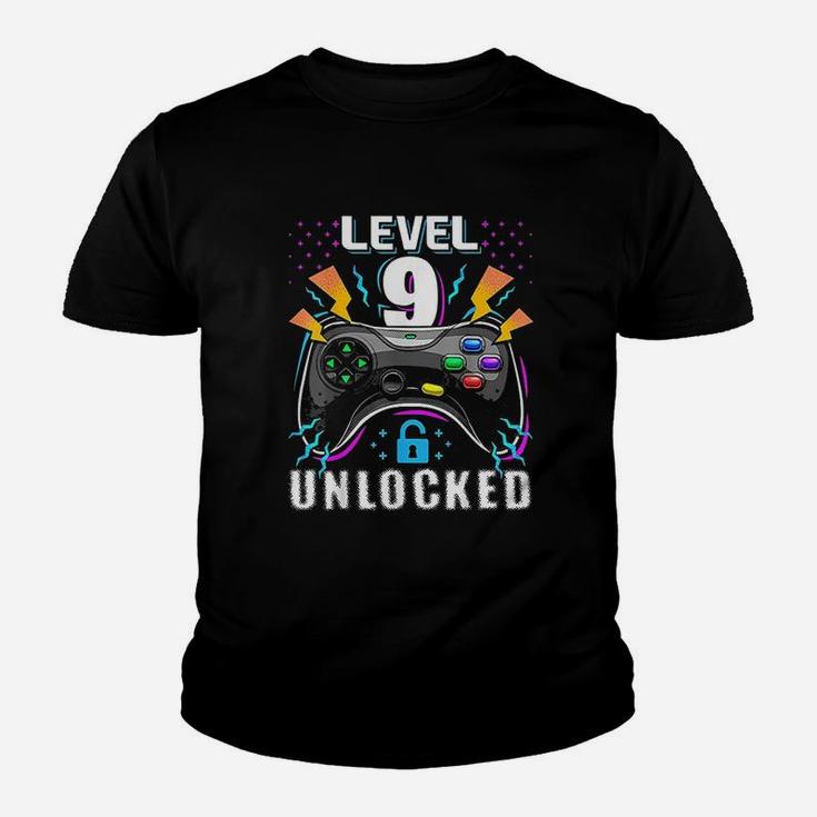 Level 9 Unlocked Video Game Youth T-shirt