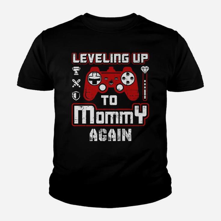 Leveling Up To Mommy Again Pregnancy Announcement Youth T-shirt
