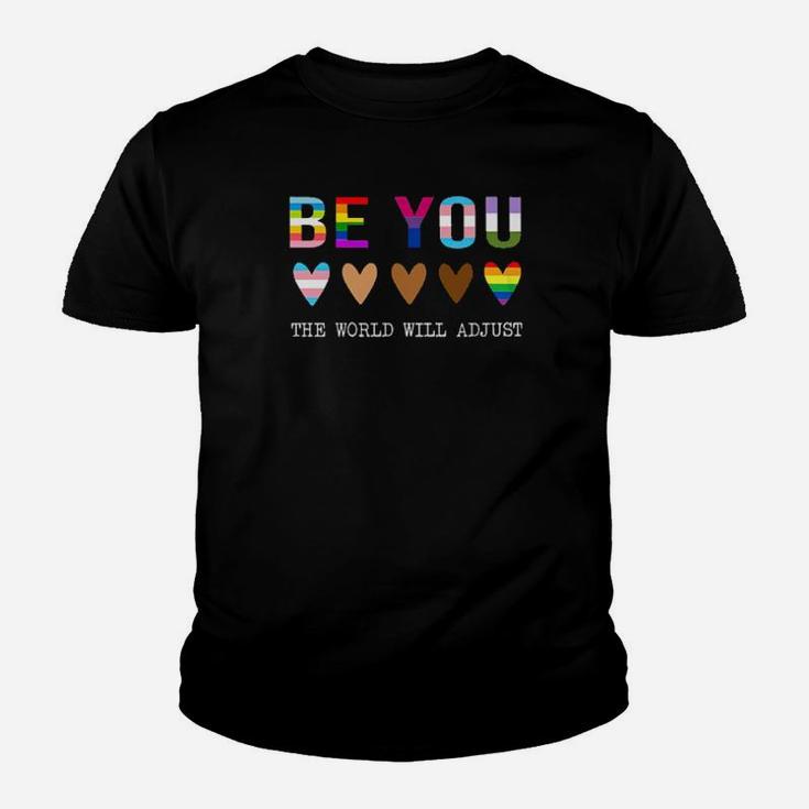 Lgbt Be You The World Adjust Youth T-shirt
