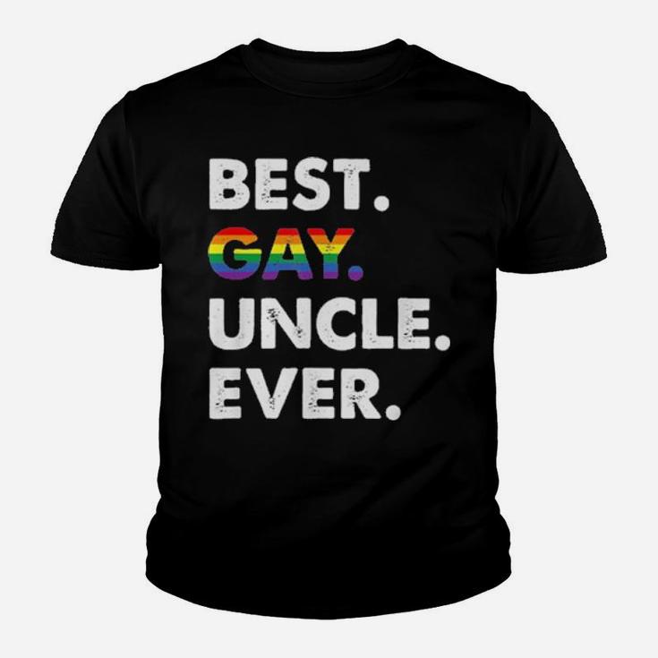 Lgbt Best Gay Uncle Ever Canvas Youth T-shirt