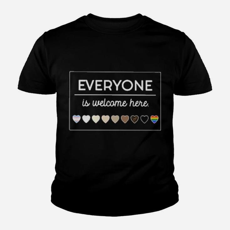 Lgbt Everyone Is Welcome Here Youth T-shirt