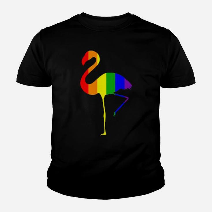 Lgbt Flamingo Rainbow Youth T-shirt