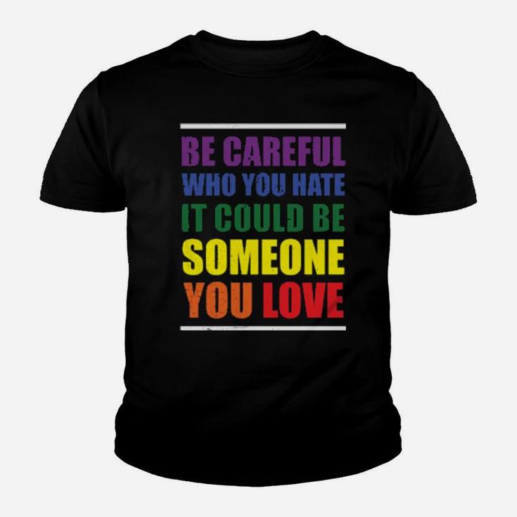 Lgbt Funny Rainbow Slogan Gay Pride Lesbian Gift Youth T-shirt