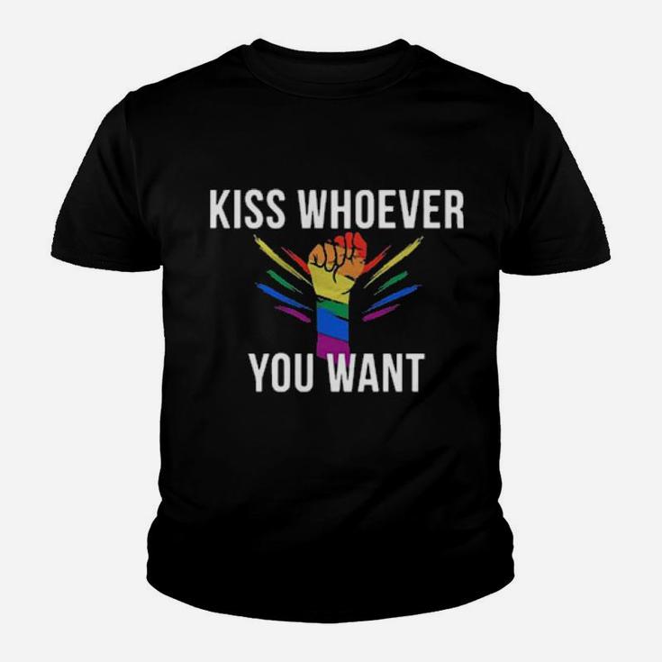 Lgbt Kiss Whoever You Want Youth T-shirt