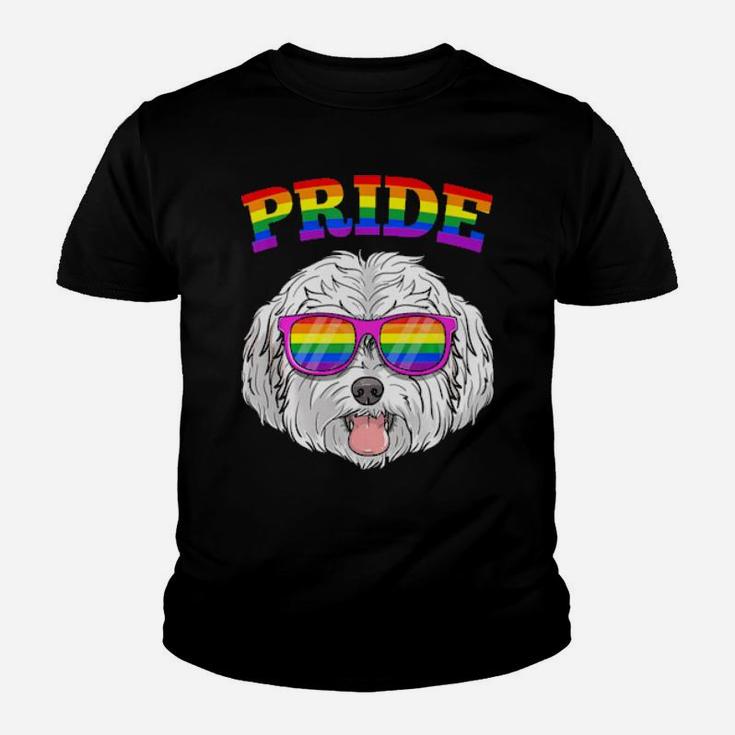 Lgbt Maltese Dog Gay Pride Rainbow Lgbtq Cute Gift Youth T-shirt