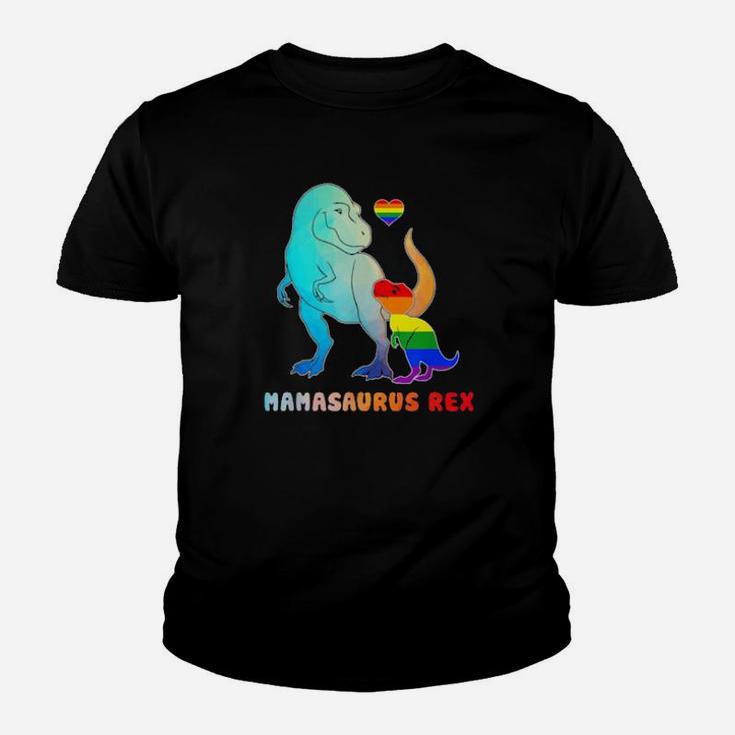Lgbt Mamasaurus Rex Mom Mother Rainbow Pride Youth T-shirt