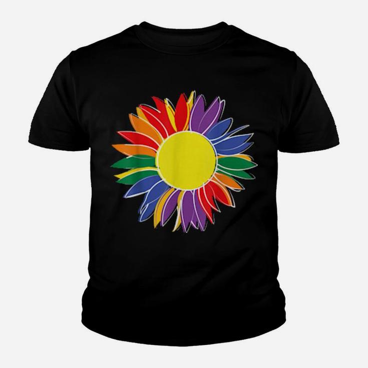 Lgbt Pride Sunflower Gay Love Youth T-shirt