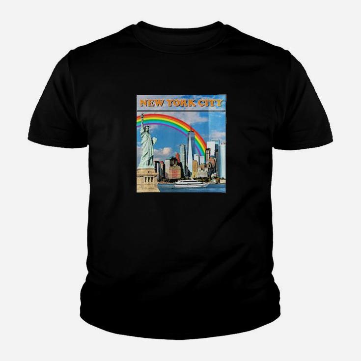Lgbtq New York City Vintage Gay Pride Rainbow Design Youth T-shirt