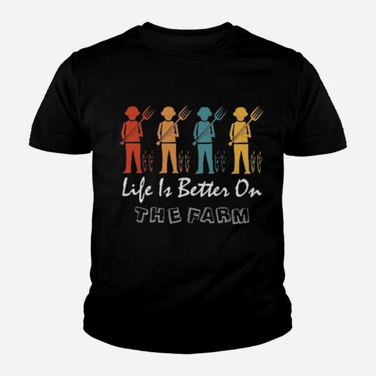 Life Is Better On The Farm Youth T-shirt